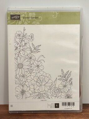 STAMPIN' UP! 134048 CORNER GARDEN CLEAR MOUNT RUBBER STAMP